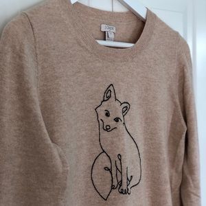 J.Crew Fox Sweater